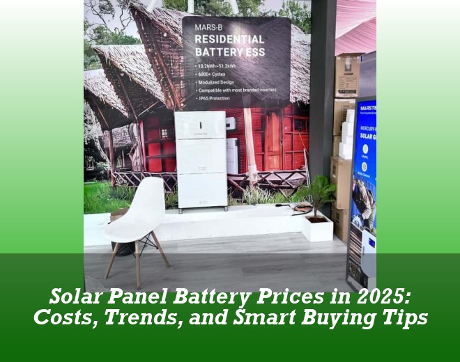 Solar Panel Battery Prices in 2025: Costs, Trends, and Smart Buying Tips